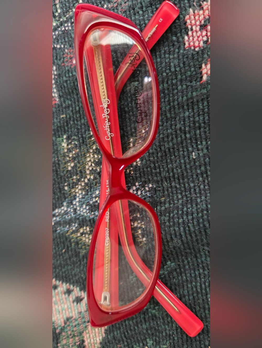 Cynthia Rowley Bejeweled Eyeglass Frames